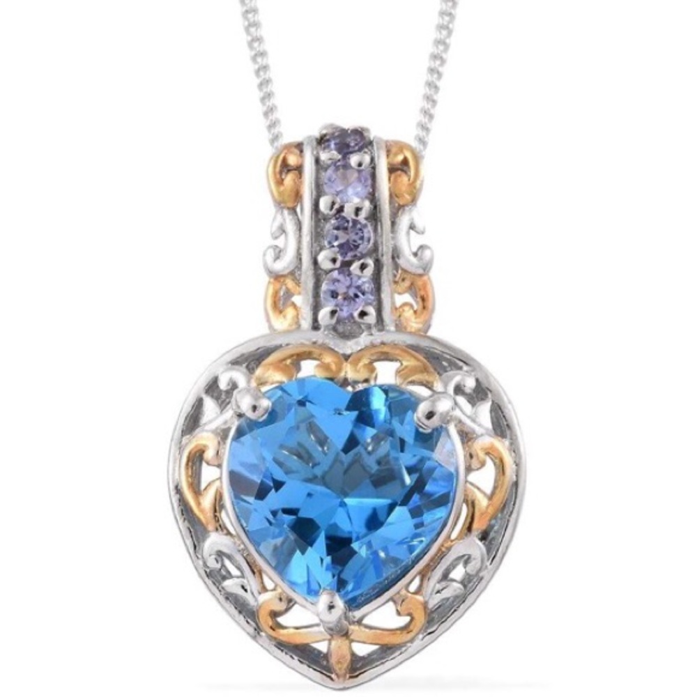 💎Marambaia Topaz & Tanzanite Pendant💎 - Picture 5 of 8